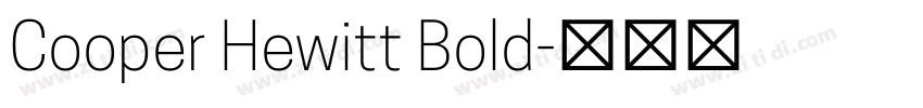 Cooper Hewitt Bold字体转换